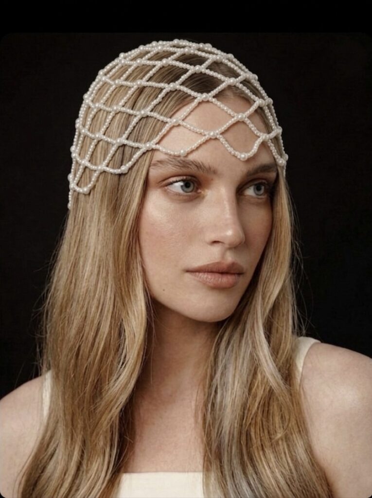 Pearl Mesh Hat